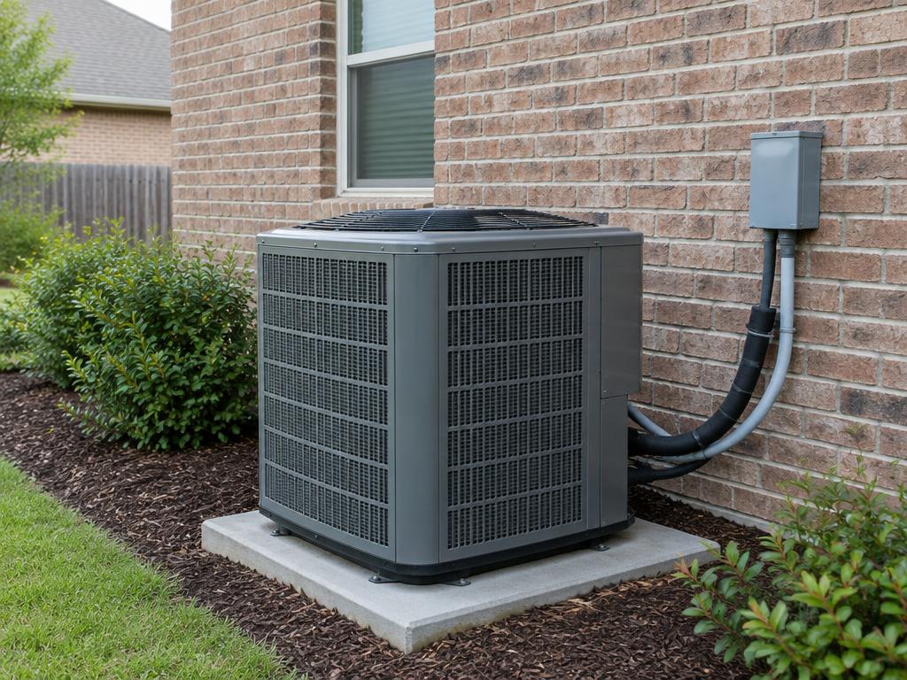 Residential outdoor air conditioning condenser